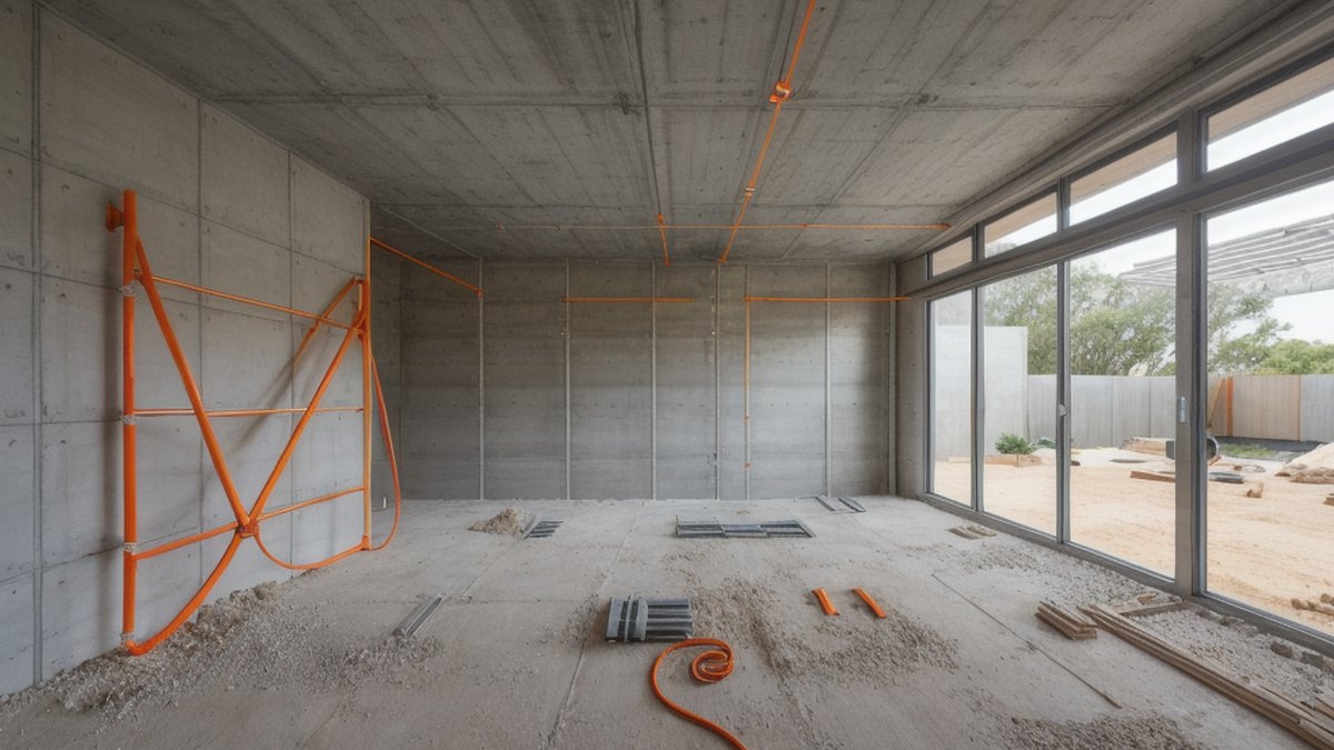 The same space during the fit-out works