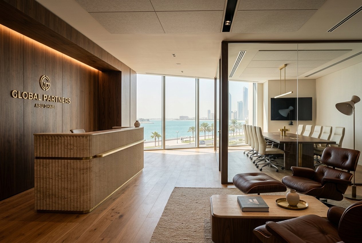 Corporate office in Abu Dhabi — corporate fit-out, Abu Dhabi