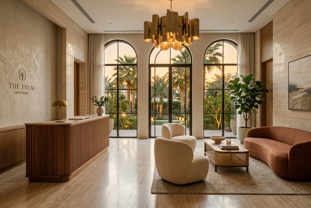 Boutique hotel on Palm Jumeirah — hospitality fit-out, Palm Jumeirah