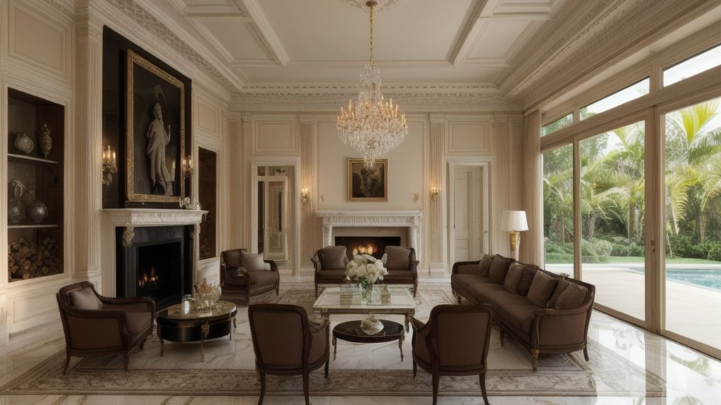 Neoclassic style — the same villa finished